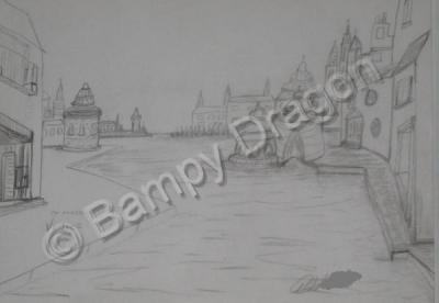 Impressionism - St Marks Venice - Pencil