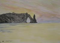 Seascapes - Setting Sun - Water Colour