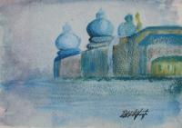 A Misty Day In Venice - Water Colour Paintings - By Bampy Dragon, Impressionism Painting Artist