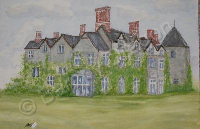 Buildings - Dyffryn House - Water Colour