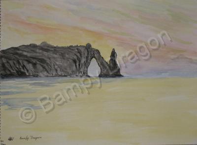 Seascapes - Evening Sunset - Water Colour