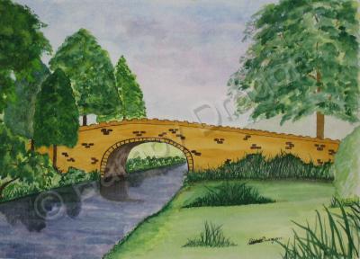 Landscapes - Measles Bridge - Water Colour