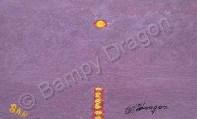 Seascapes - Evening Sunset - Oil On Oil Pad