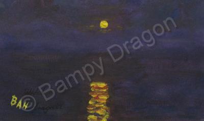 Seascapes - Midnight Sun - Oil On Oil Pad