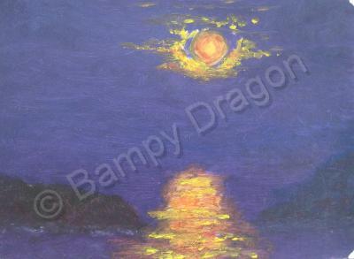 Seascapes - A Warm Night - Oil On Oil Pad