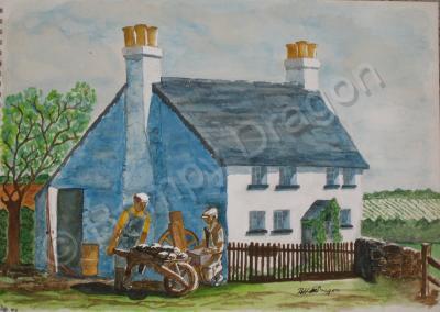 Buildings - My Old Cottage - Water Colour