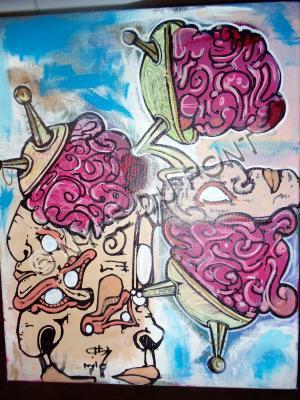 Street Art - Mind Invaderz - Acrylicpaint Markers And Spray