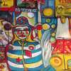 Hes Going Away - Oil Acrilic On Wood Paintings - By Livia Pervaz, Modern Painting Artist