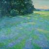 Blue Morning - Oil On Canvas Paintings - By Helen Kishkurno, Impressionism Painting Artist