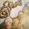 New Jack - Watercolor And Ink Paintings - By Erin Walworth, Surrealism Painting Artist