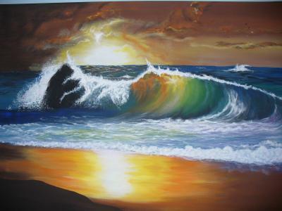 Sunset - Hawai 01 - Acrylic