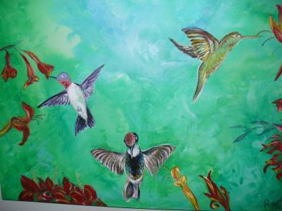 Bird - H Bird Garden - Acrylic