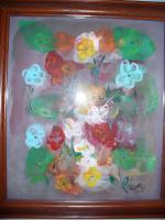 Flower 01 - Acrylic Paintings - By Raza Mirza, Freestyle Painting Artist