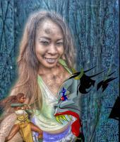 My Beloved Sandra - Graphic Design Digital - By Gilbert Preciado, Portrait Digital Artist