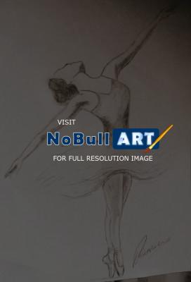 Pencil Art - Dancing Girl - Pencile Art