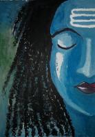 God Of Gods Mahadev - Water Color On Paper Paintings - By Prakash Prajapati, Water Color Painting Artist