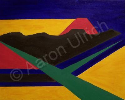 Dreamscapes - Crossroads To A Sunset - Oilacrylic