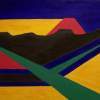 Crossroads To A Sunset - Oilacrylic Paintings - By Aaron Ulrich, Expressionism Painting Artist