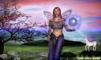 Lady Lightning - Various Mac Computer Programs Digital - By Nickole Schmidt, Fantasy Digital Artist