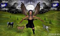 Fantasy - Dark Moon Angel - Various Mac Computer Programs