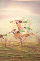 Wildlife - Ducks In Flight - Pastel
