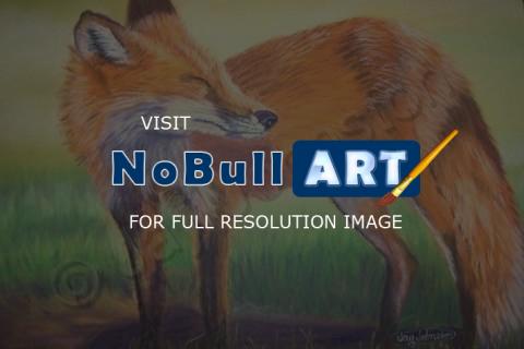 Wildlife - Blinking Fox - Pastel