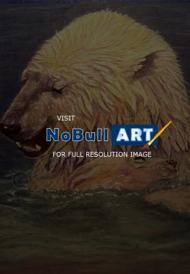 Wildlife - Polar Bear And Cub - Pastel