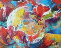 Abstract Thought 4 - Oil Paintings - By Teimuraz Kharabadze, Abstract Thought Painting Artist