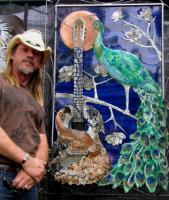Moon Lite Blue - Steel Sculptures - By Ray William Roldan, Metal Art Sculpture Artist