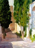 Pintor Alejandro Cabeza - Calle De Cadaqus - Oleo