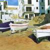 Calella De Palafrugell - Oleo Paintings - By Alejandro Cabeza, Impressionism Painting Artist