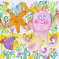 Watercolors - Mrs Octopus - Mixed Media