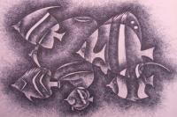 Fish - Pen Work Drawings - By Malatesh Garadimani, Abstrait Drawing Artist
