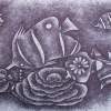 Fish Flower - Pen Work Paintings - By Malatesh Garadimani, Abstrait Painting Artist
