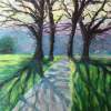 Sunshine And Trees - Acrylics Paintings - By Margaret Laws, Realism Painting Artist