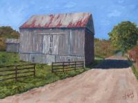 Landscapes - Barn Shadow - Oil On Canvas