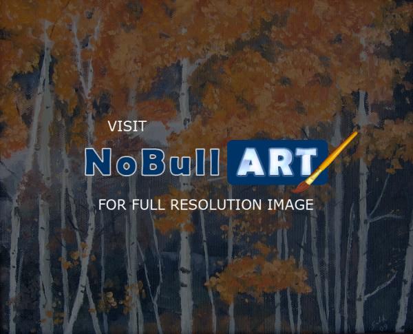 Landscapes - Rocky Mountain Autumn - Oil On Canvas