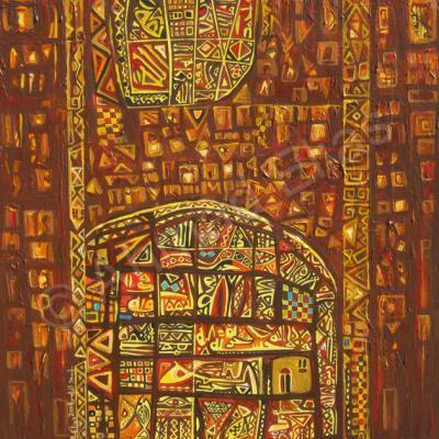 Abstract Artwork - Eqaa Eslamy Bony - Acrylic
