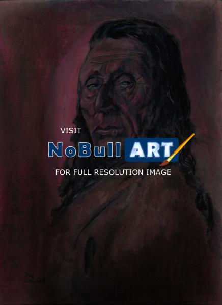 Portraits - Native American Study - Mixed Media