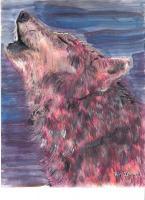 Animal Portraits - The Howling - Watercolor