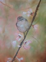 Flowers - Bird And Floral 1 - Oil