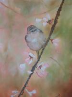 Flowers - Bird And Floral 1 - Oil
