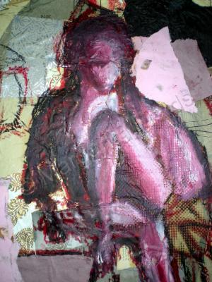 Figure - Rose - Mixed-Media