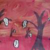 The End Of Time - Acrylic Paintings - By Nicole Larson, Abstract Painting Artist