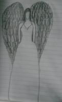 Angel - Pencil And Paper Drawings - By Nicole Larson, Drawings Drawing Artist