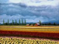 Tulip Fields - Before The Storm - Sold - Oil