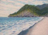 Beach Scenes - Manzinita Beach Oregon - Oil