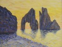 Beach Scenes - Rock Formations Oregon Coast - Oil