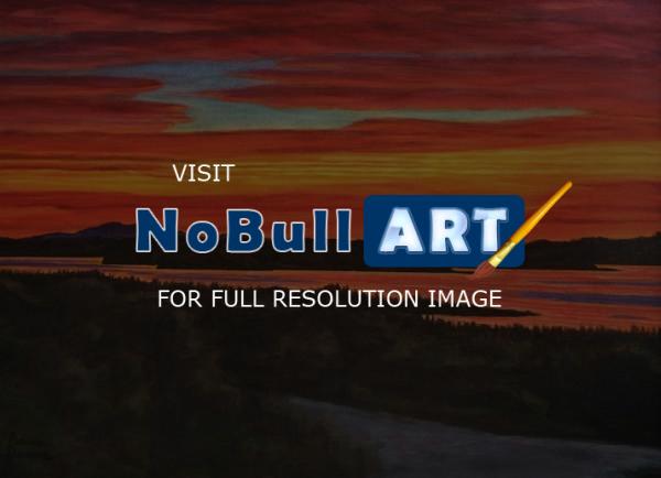 Northwest - Sunset Over Chambers Bay - Acrylic