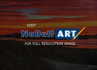 Northwest - Sunset Over Chambers Bay - Acrylic